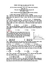 Đề thi học sinh giỏi môn Vật lý Lớp 9 - Năm học 2018-2019 - Phòng giáo dục và đào tạo Phù Ninh (Có đáp án)